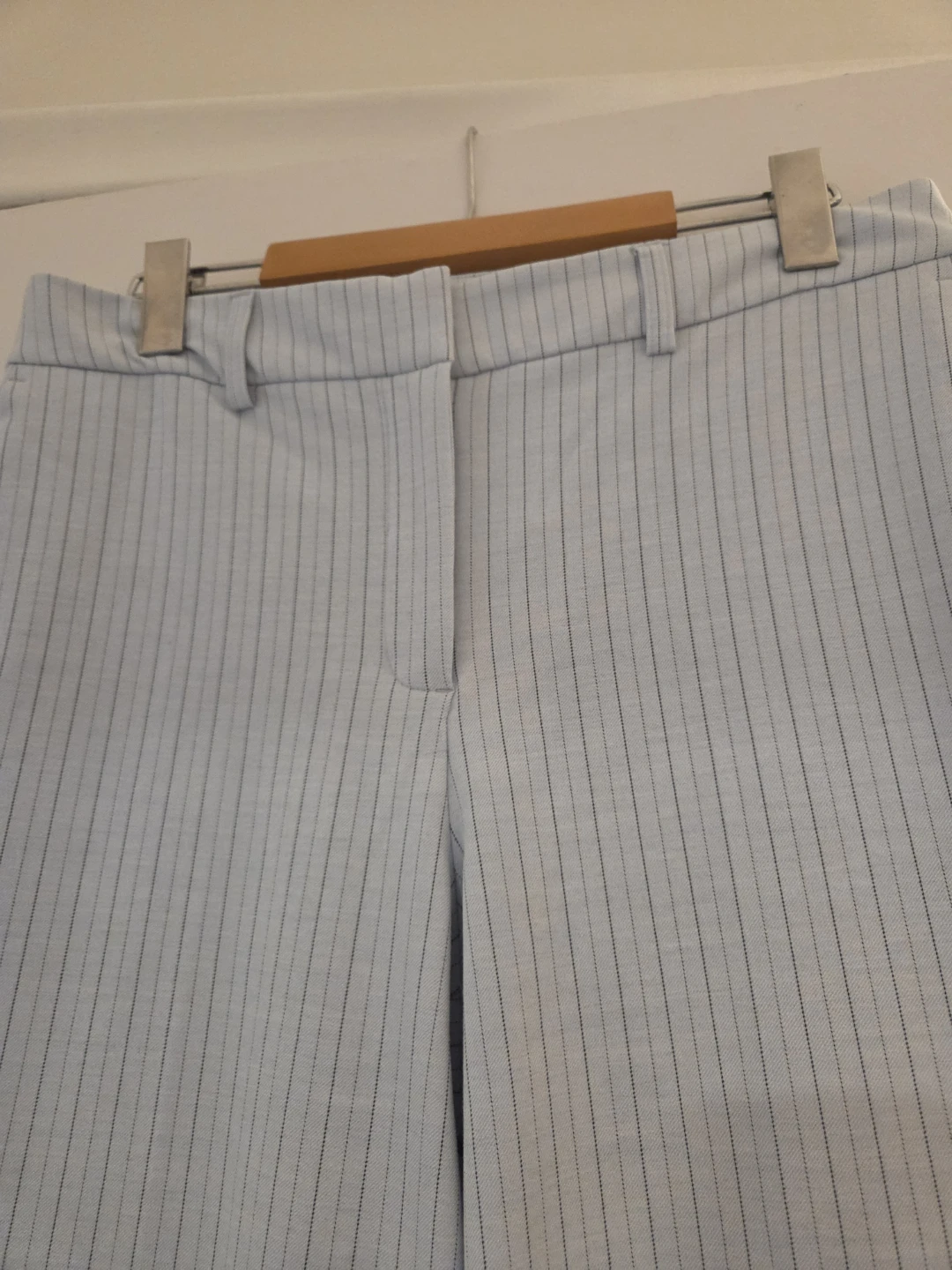 Joie Light Blue Pinstripe Trousers - photo 2