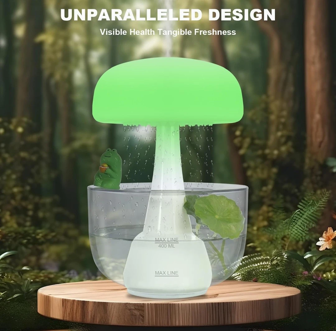 Mushroom-Shaped Rain Cloud Humidifier - photo 2