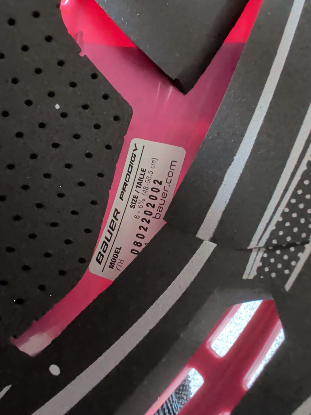 Bauer Prodigy Youth Hockey Helmet - Pink - photo 2