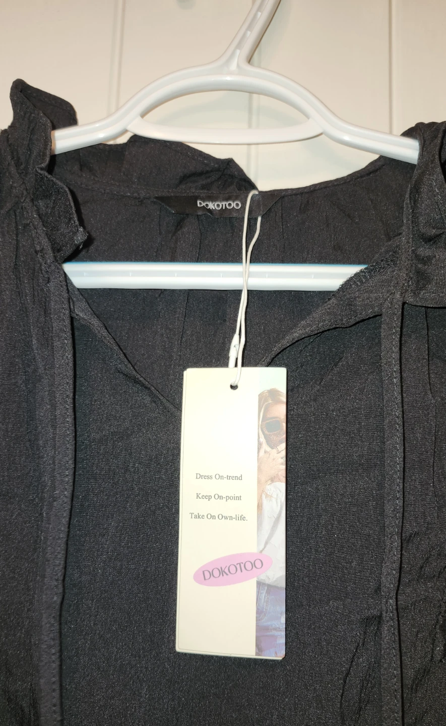 Dokotoo Black Ruffle Dress - photo 2