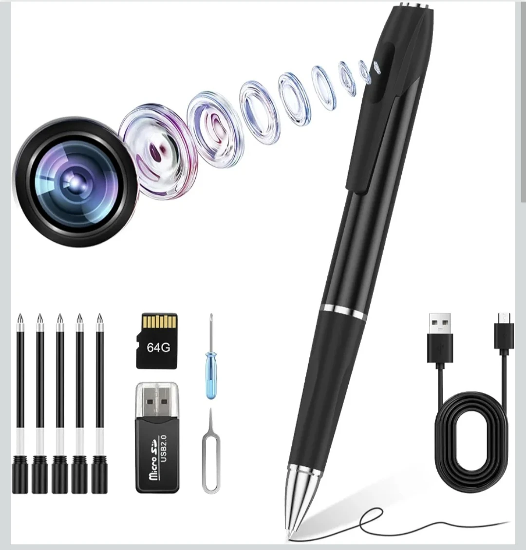 1080p HD Spy Pen Camera with 64GB Storage