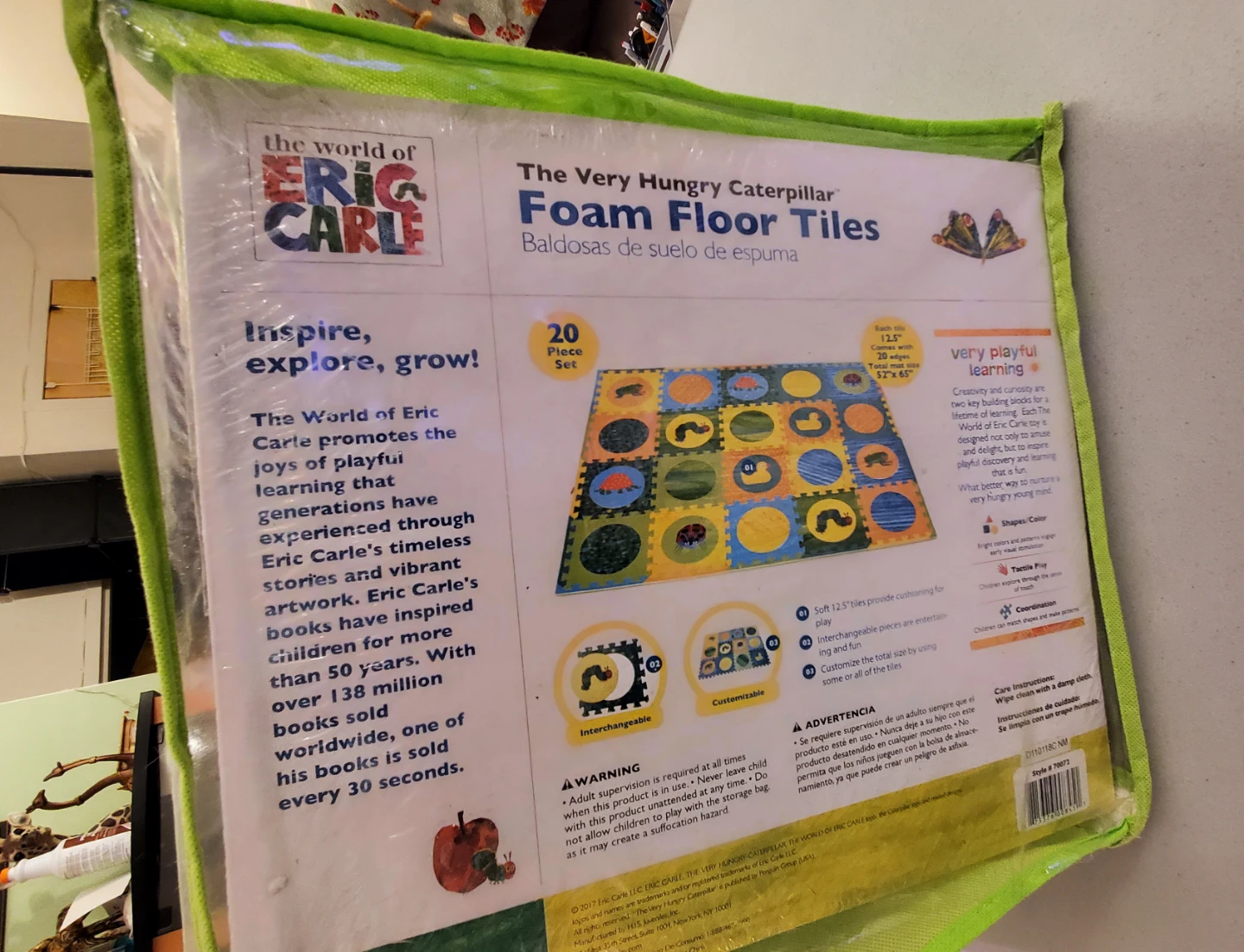 The Very Hungry Caterpillar Foam Floor Tiles