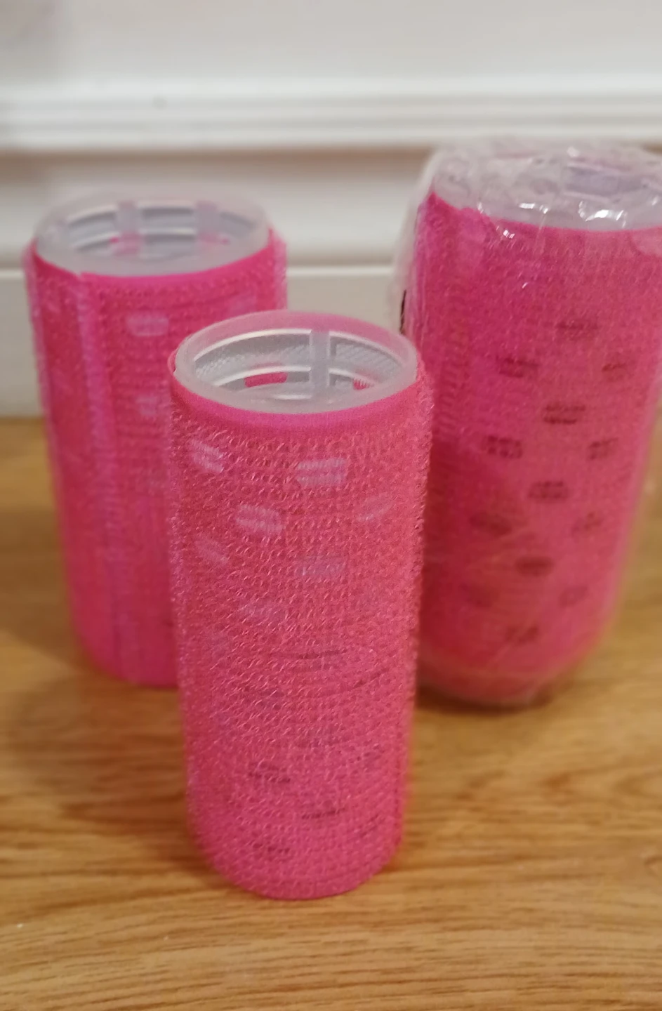 Set of 3 Pink Hair Rollers