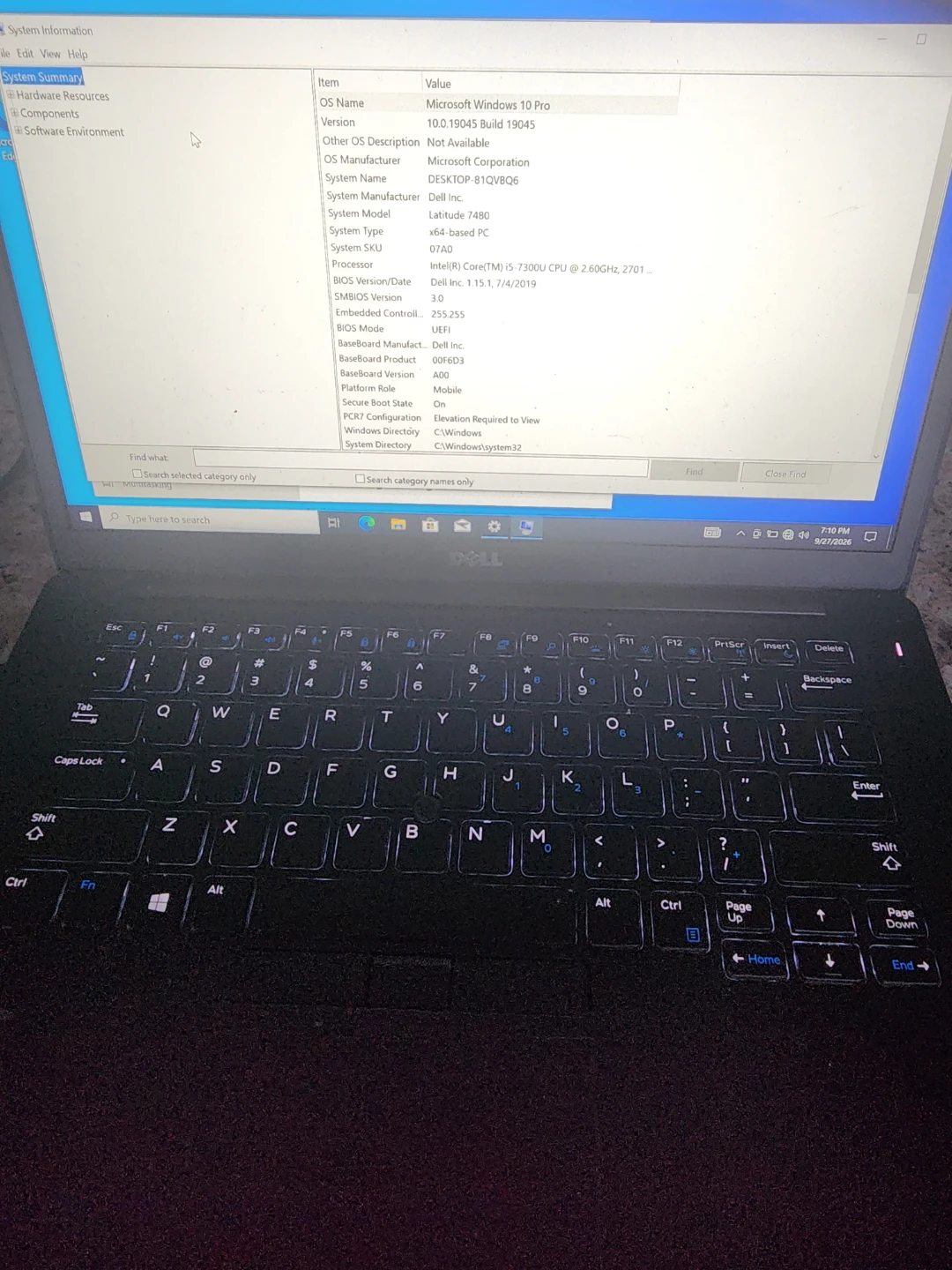 Dell Latitude 7480 Laptop battery is dead otherwise great - photo 3