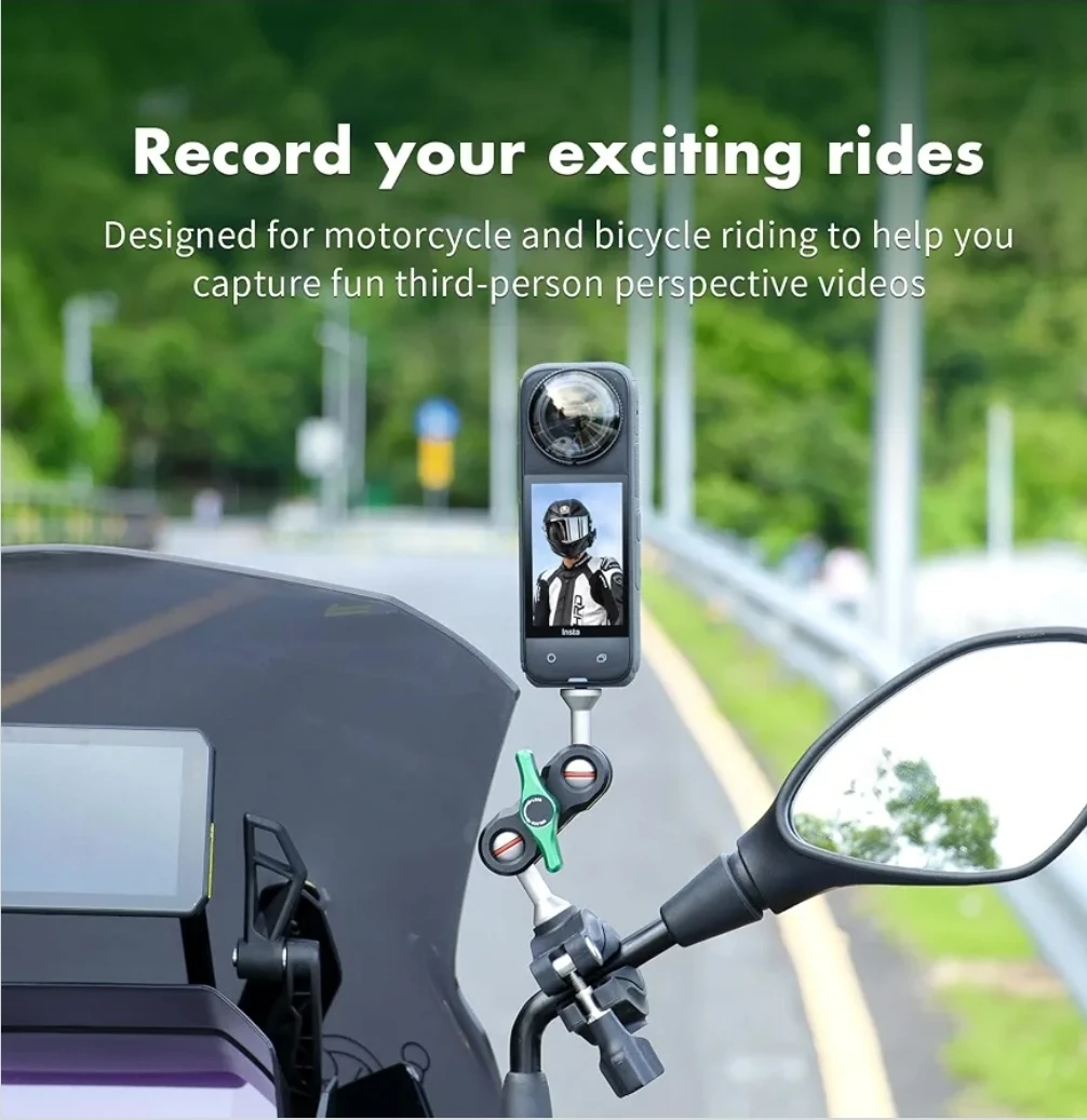Motorcycle & Bicycle Handlebar Action Camera Mount - photo 3