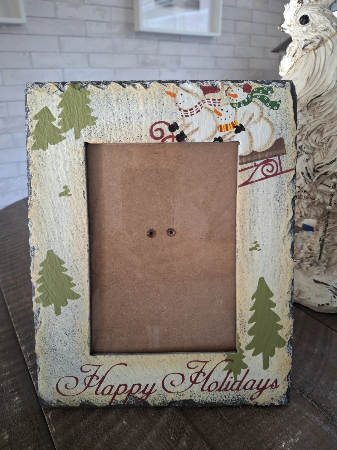 Hand painted Slate frame.