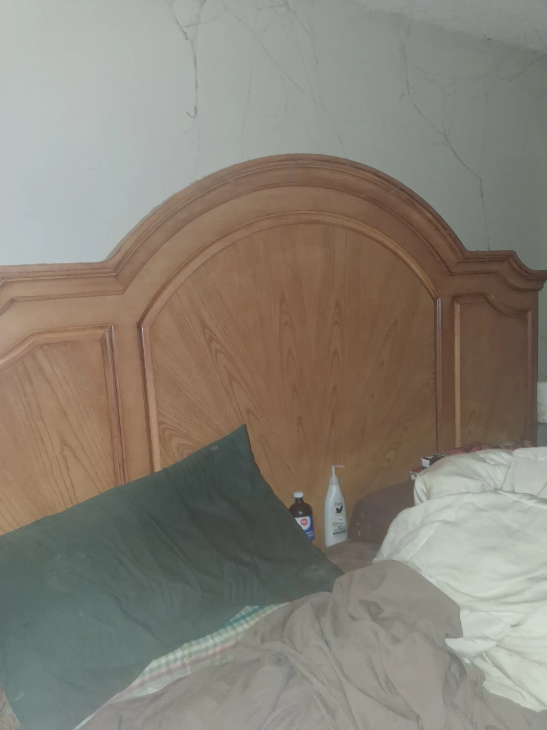 Solid Wood King Bed Frame - photo 2