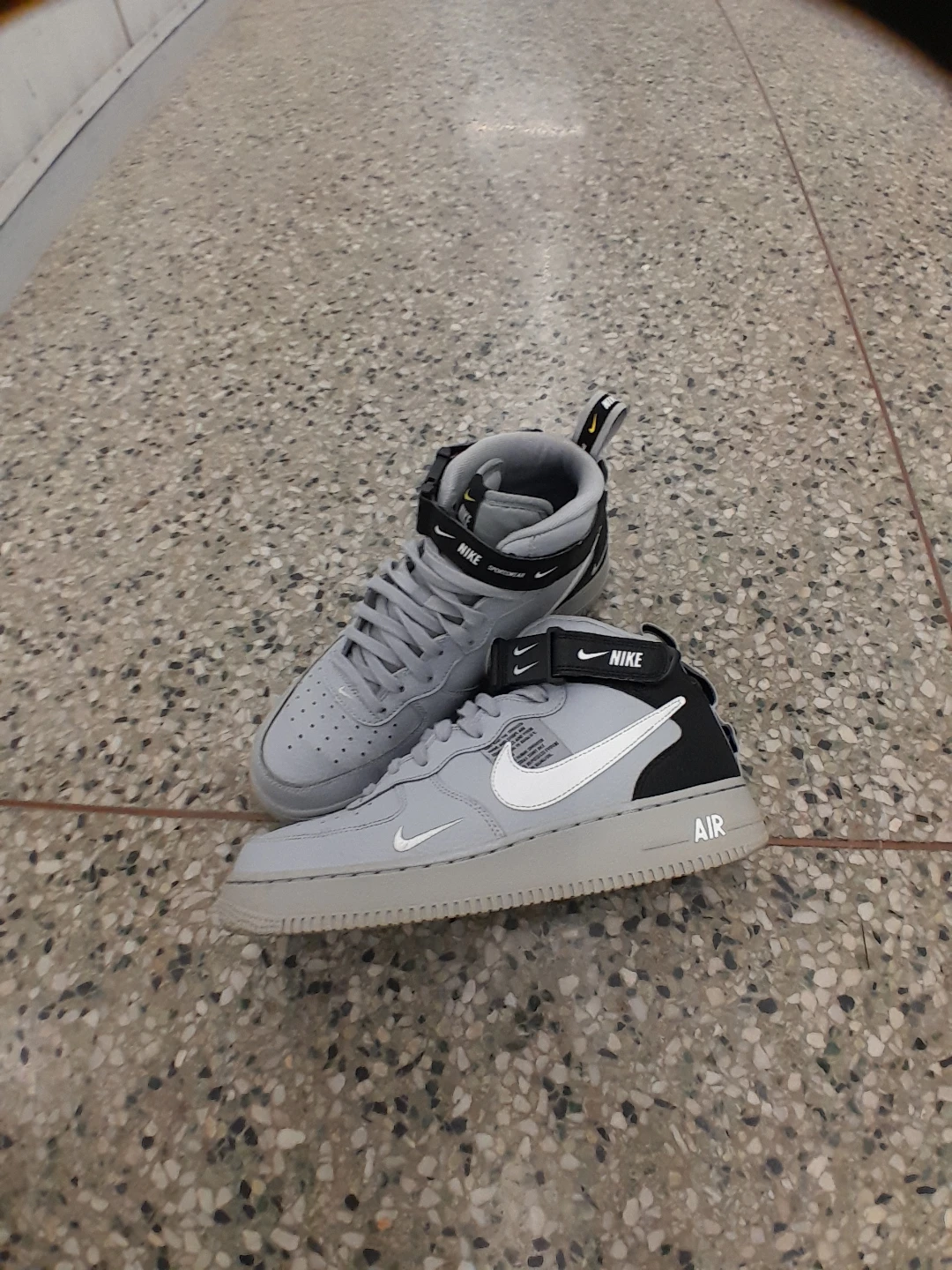 Nike Air Force 1 Mid Grey Sneakers Men's Size  9.5