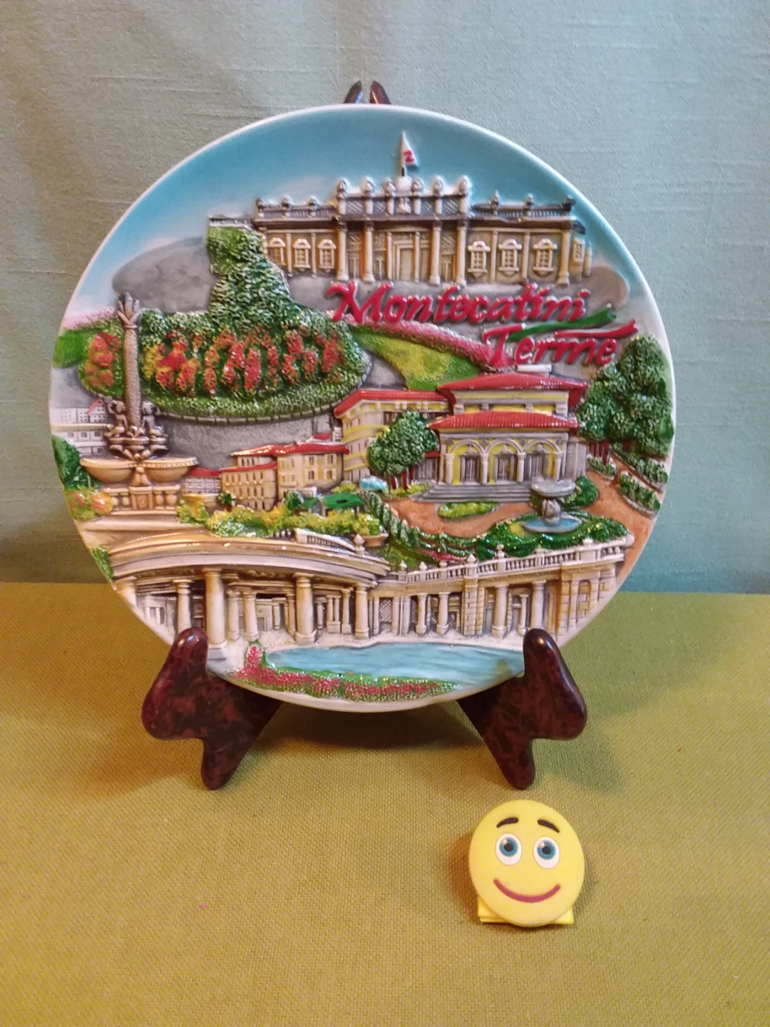🏈 🧱 🍽️ ➡️ Montecatini Terme Decorative Wall Plate 🧱  🍽️