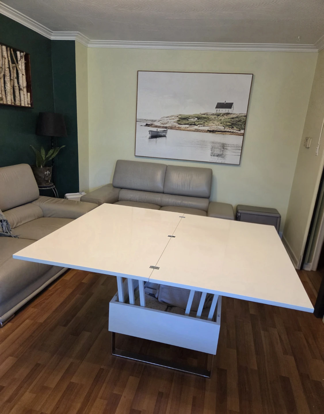 White Convertible Coffee to Dining Table - photo 3