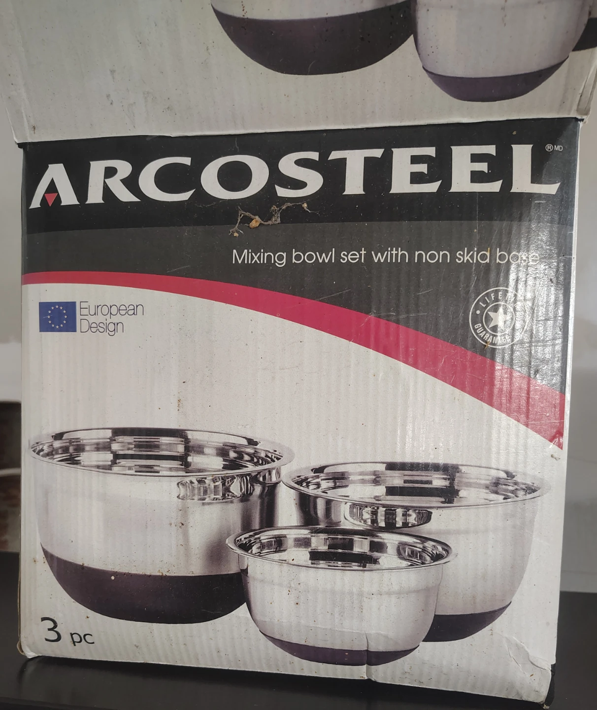 Arcosteel 3-Piece Mixing Bowl Set