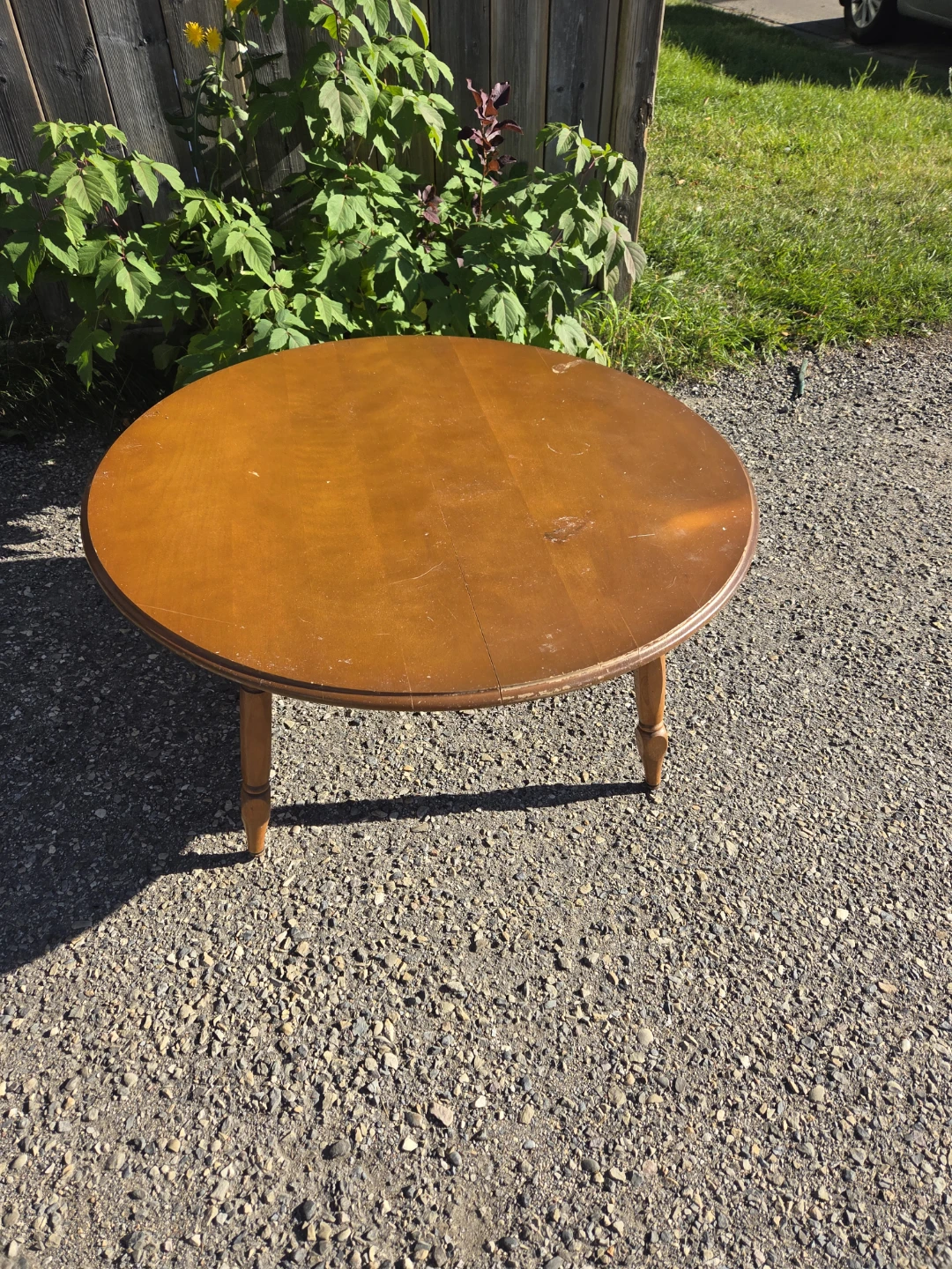 Round Wooden Coffee Table
