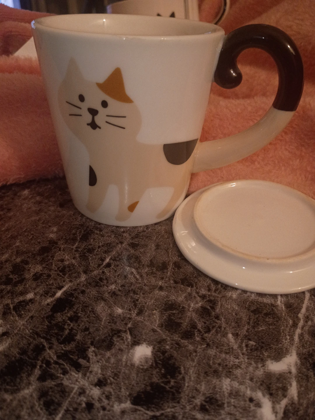 I am a Cat ceramic mug with lid