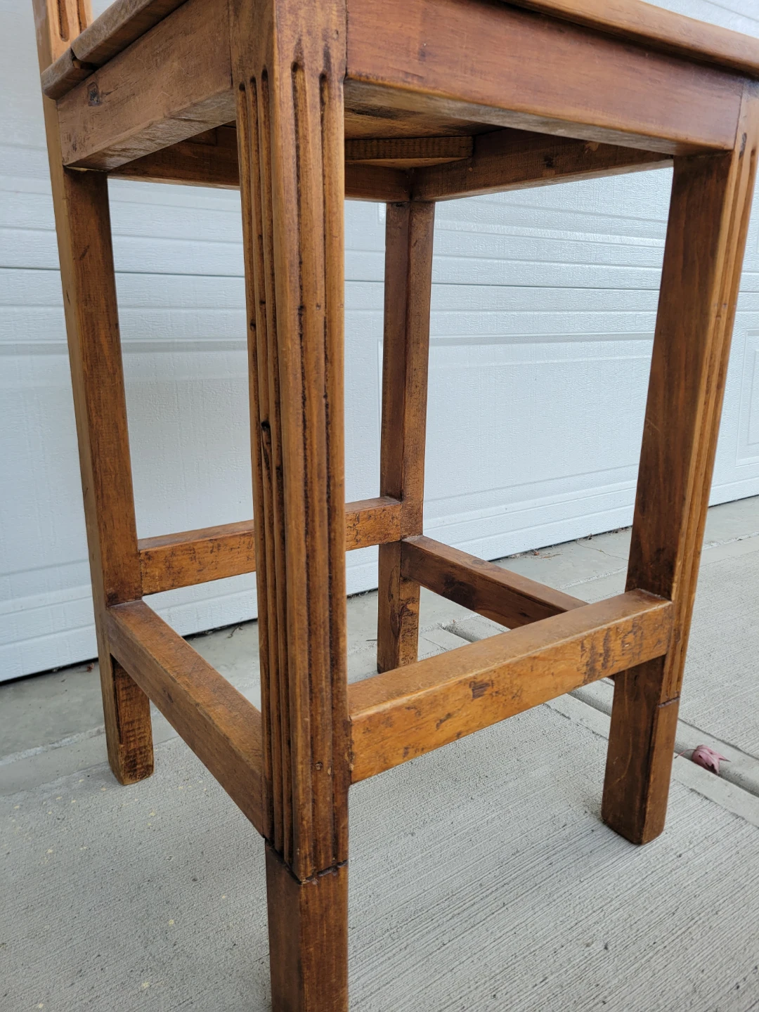 Beautiful Rustic Solid Wood Counter Stool  – Honey Warm Finish - photo 4