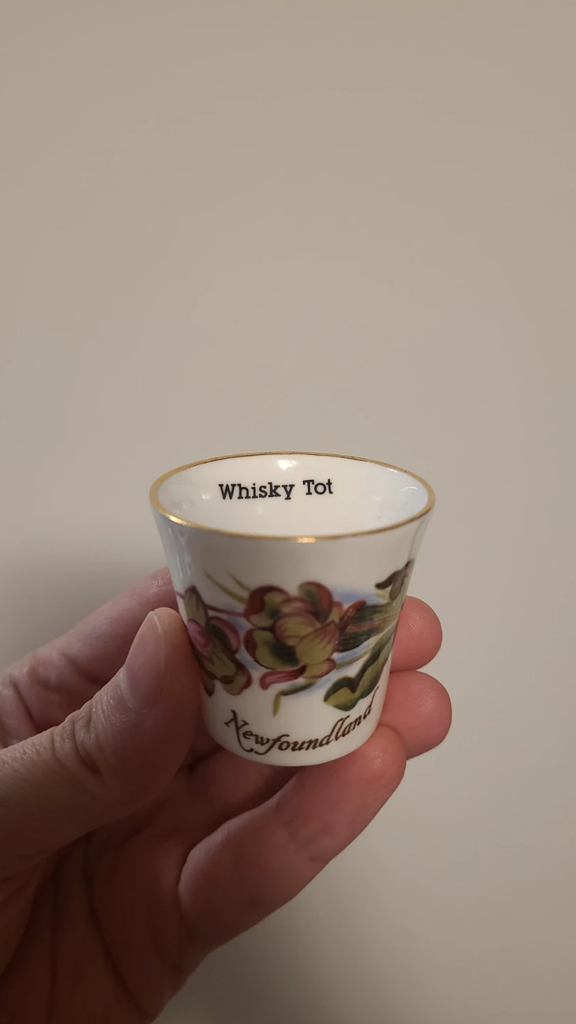 Newfoundland Fine Bone China Whisky Tot