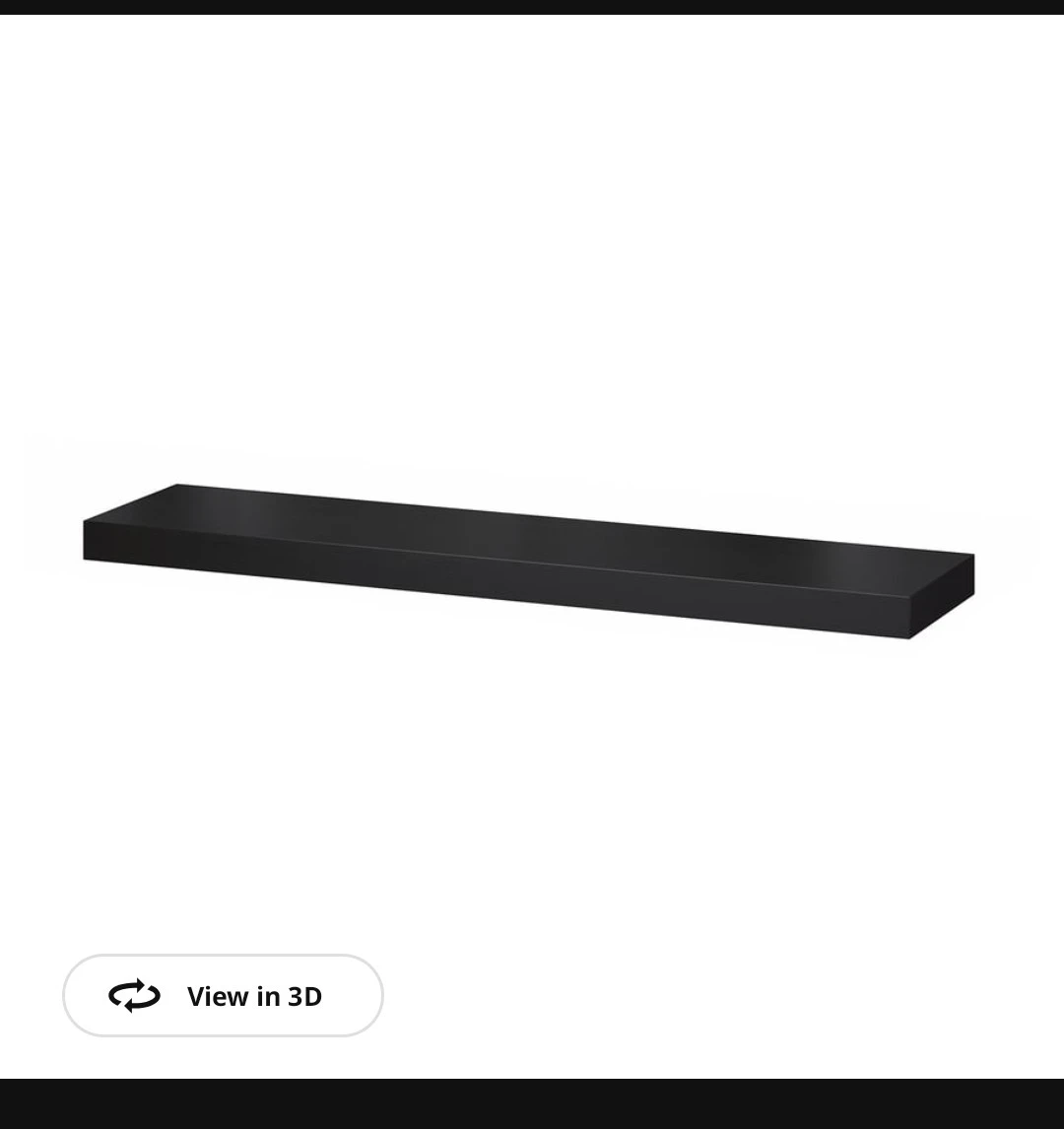 IKEA LACK Wall Shelf Black-Brown - photo 2