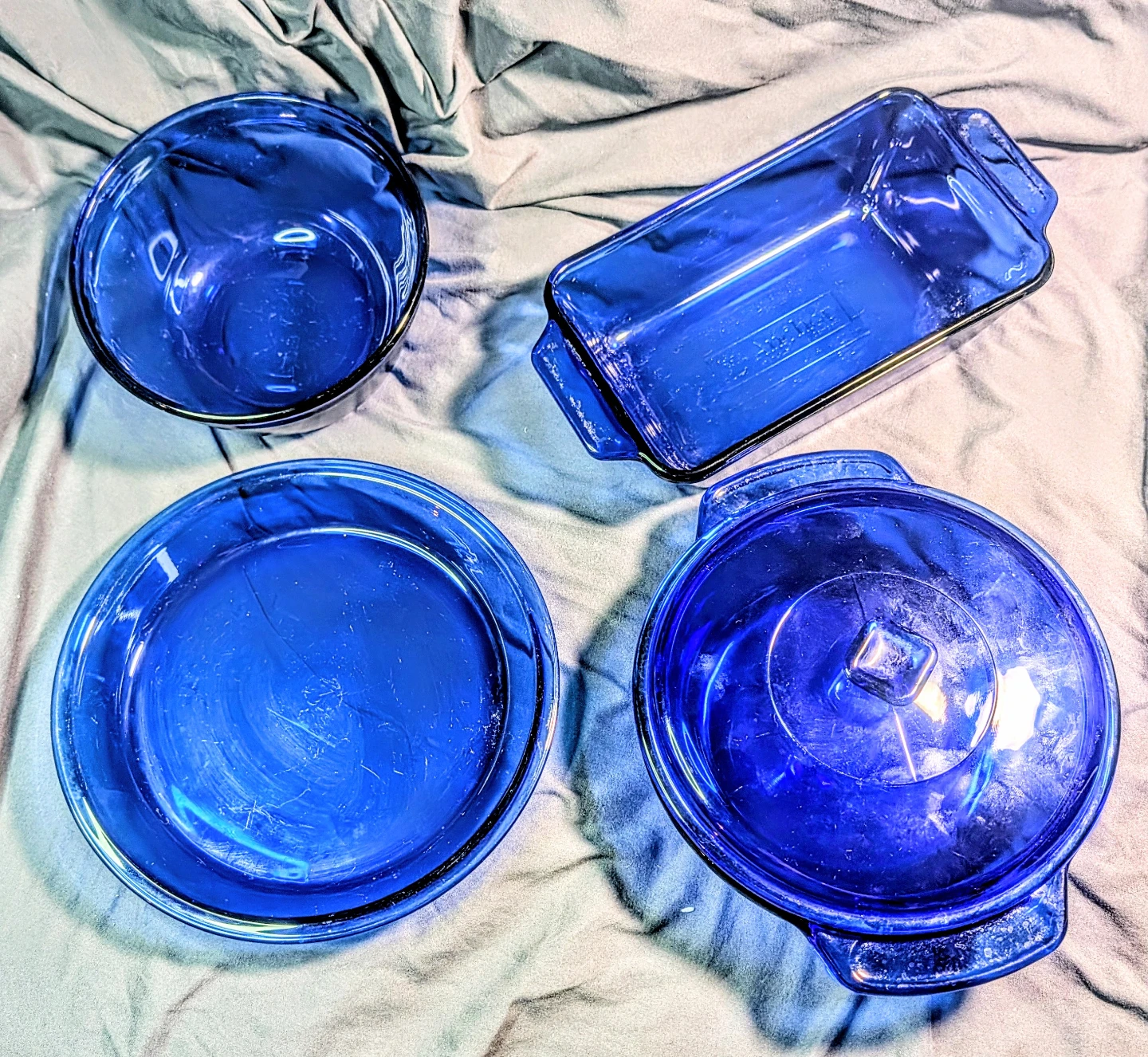 Anchor Hocking Cobalt Blue Glass Set