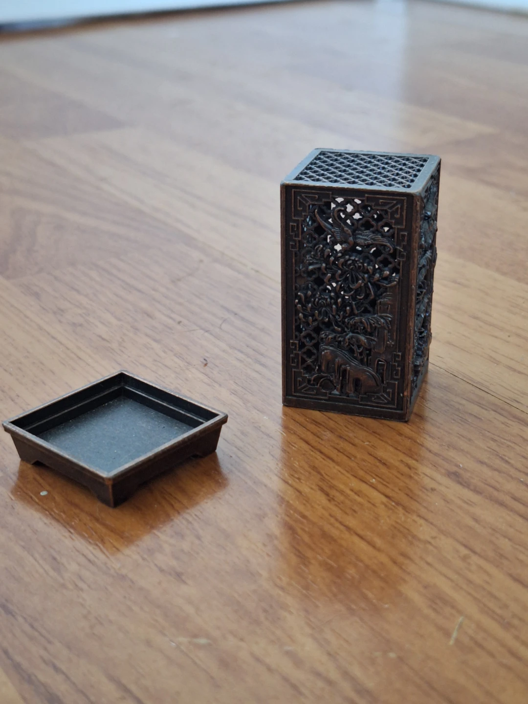 Ornate Metal Incense Burner - photo 2
