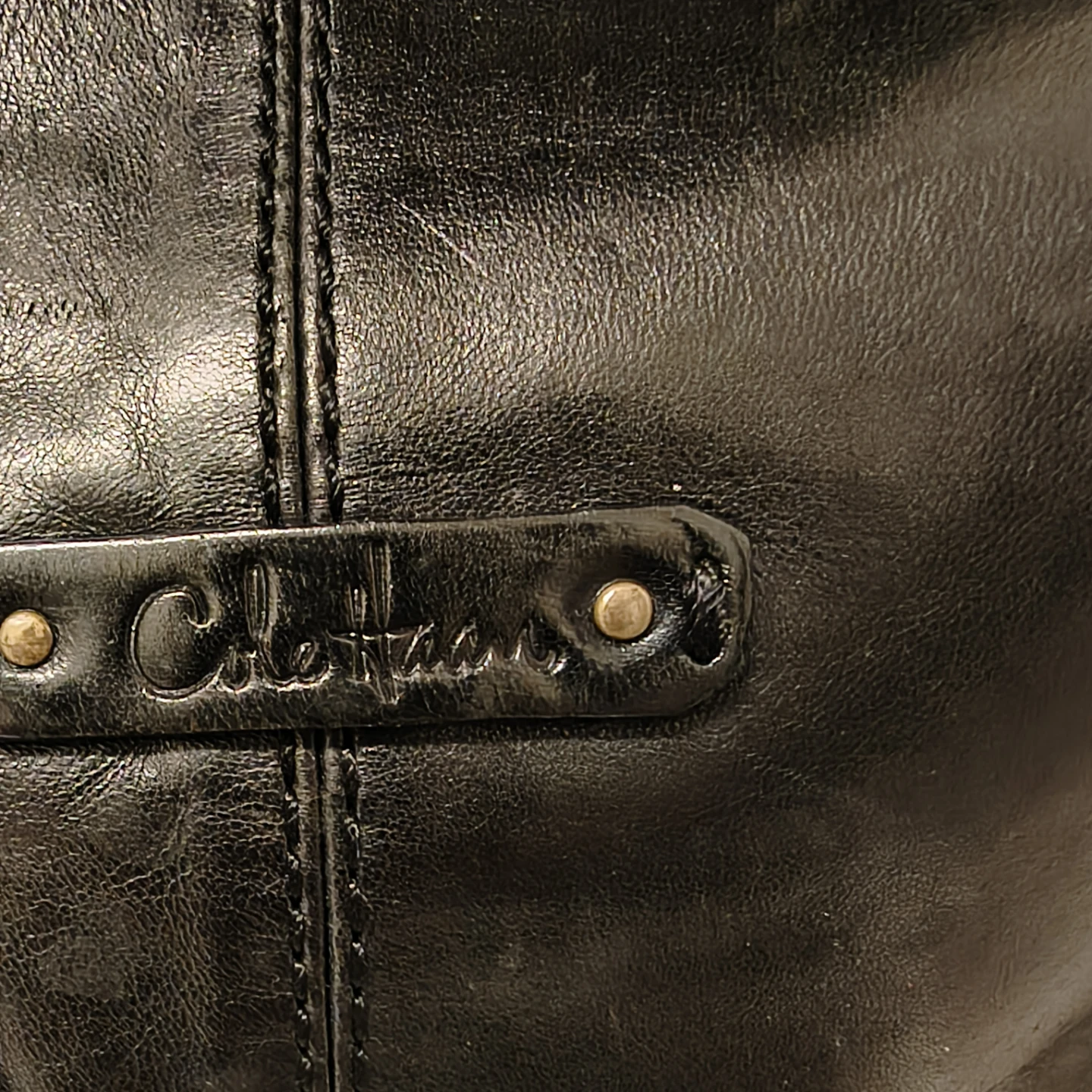 Cole Haan Black Leather Hobo Bag