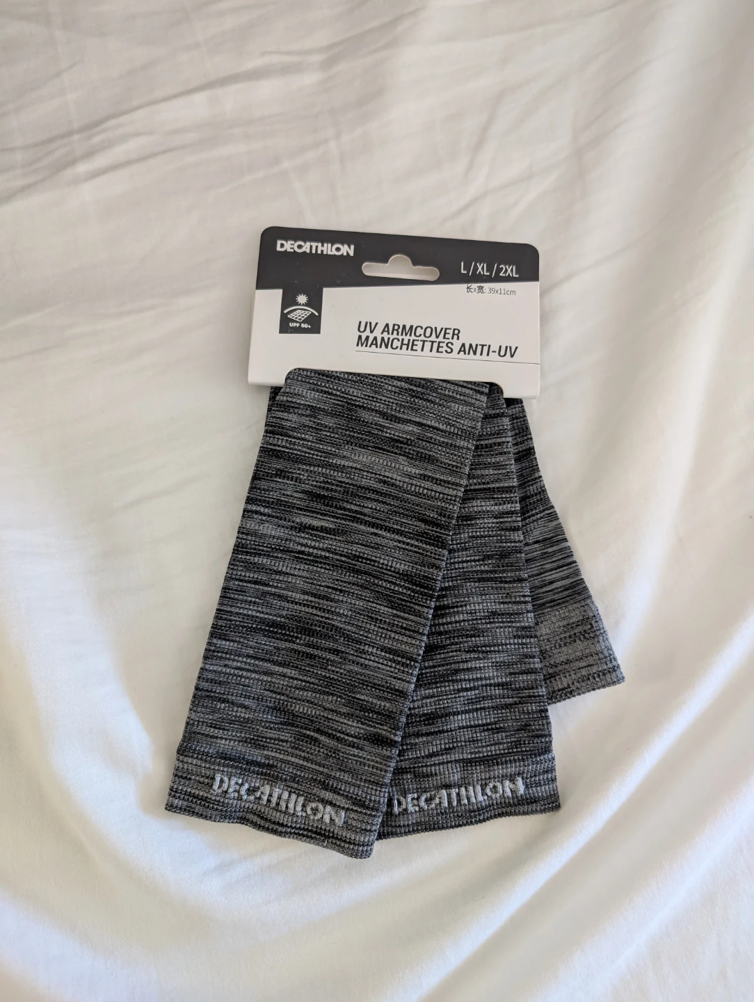 Brand New Decathlon UV Arm Cover Grey Heather L/XL/2XL