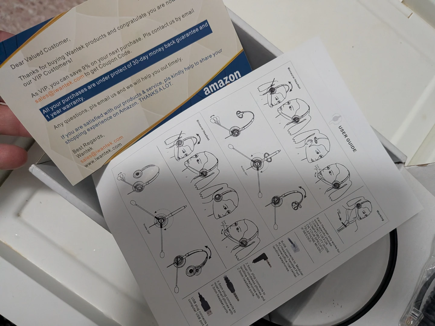 Call Center Headset with Microphone - photo 3