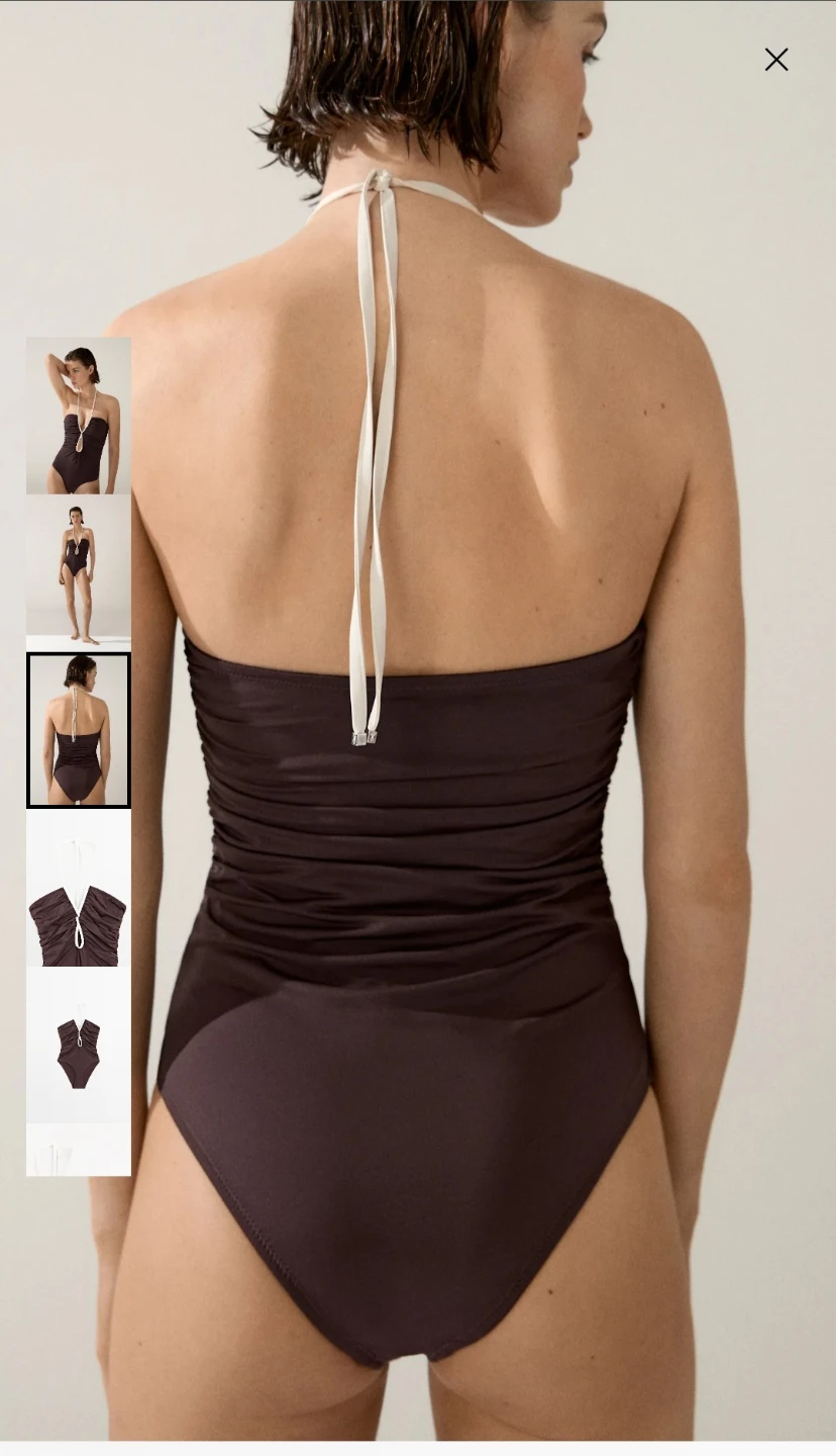 NWT Massimo Dutti One-Piece Swimsuit Size Medium - photo 2