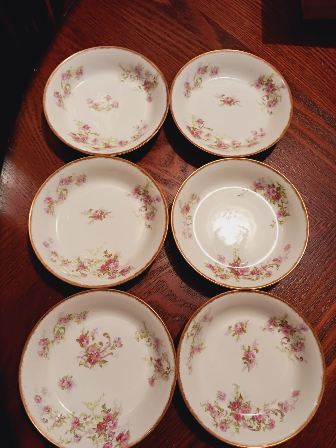 Set of 6 ×  J.P Limoges Haviland France Porcelain Berry Bowls - photo 2