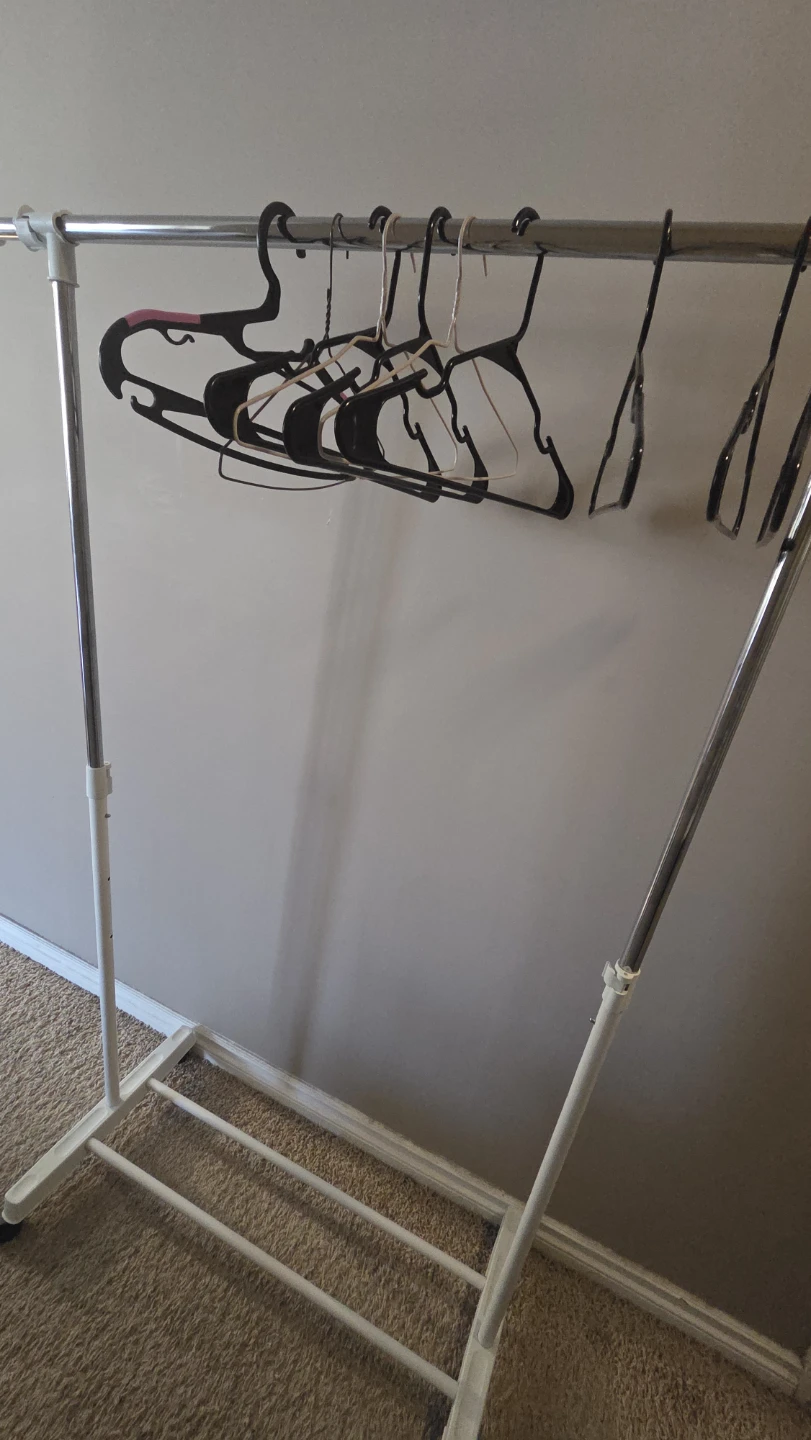 Adjustable Rolling Garment Rack - photo 2