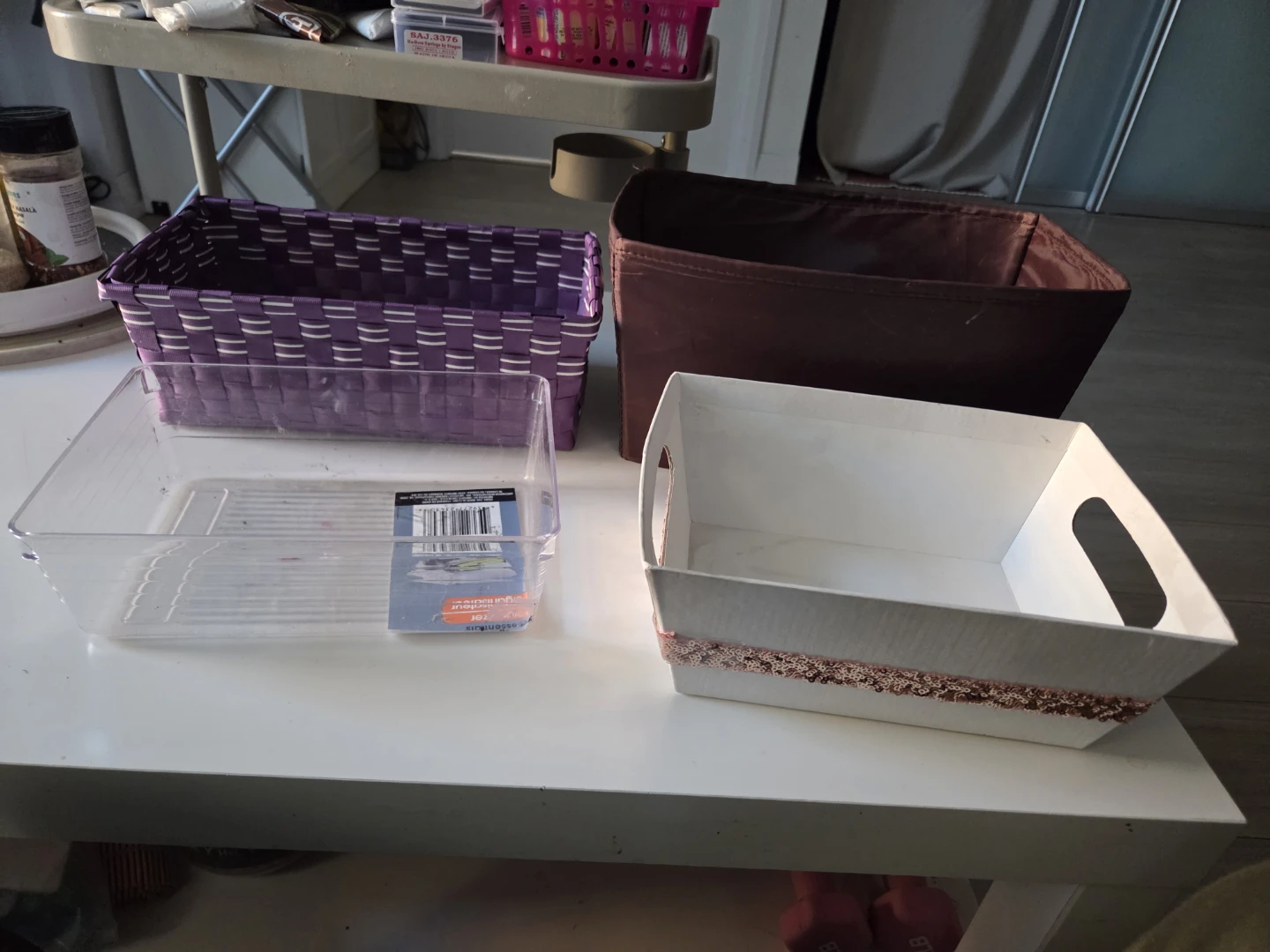 Set of 4 Assorted Storage Bins