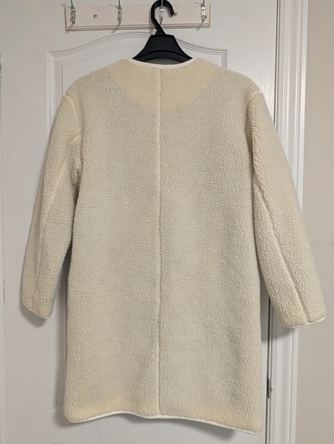 Roots Cream Sherpa Button-Down Jacket - Size S/P - photo 3