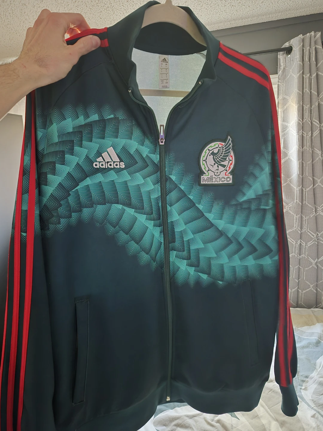 Mexico National Soccer Team, "Adidas" Brand, Track Jacket - photo 2