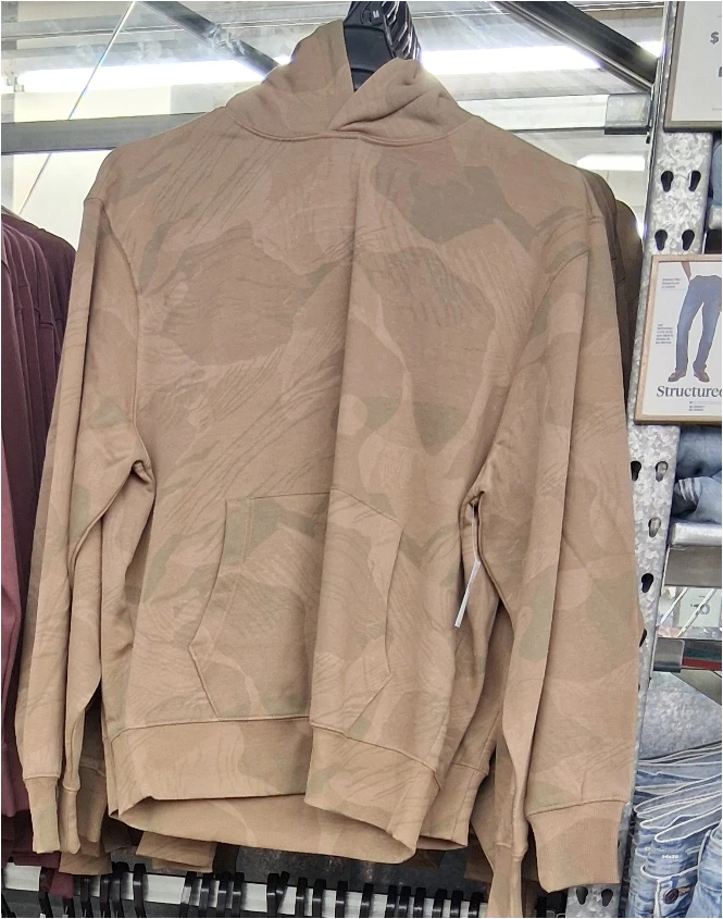 Structure Men's Tan Camo Hoodie