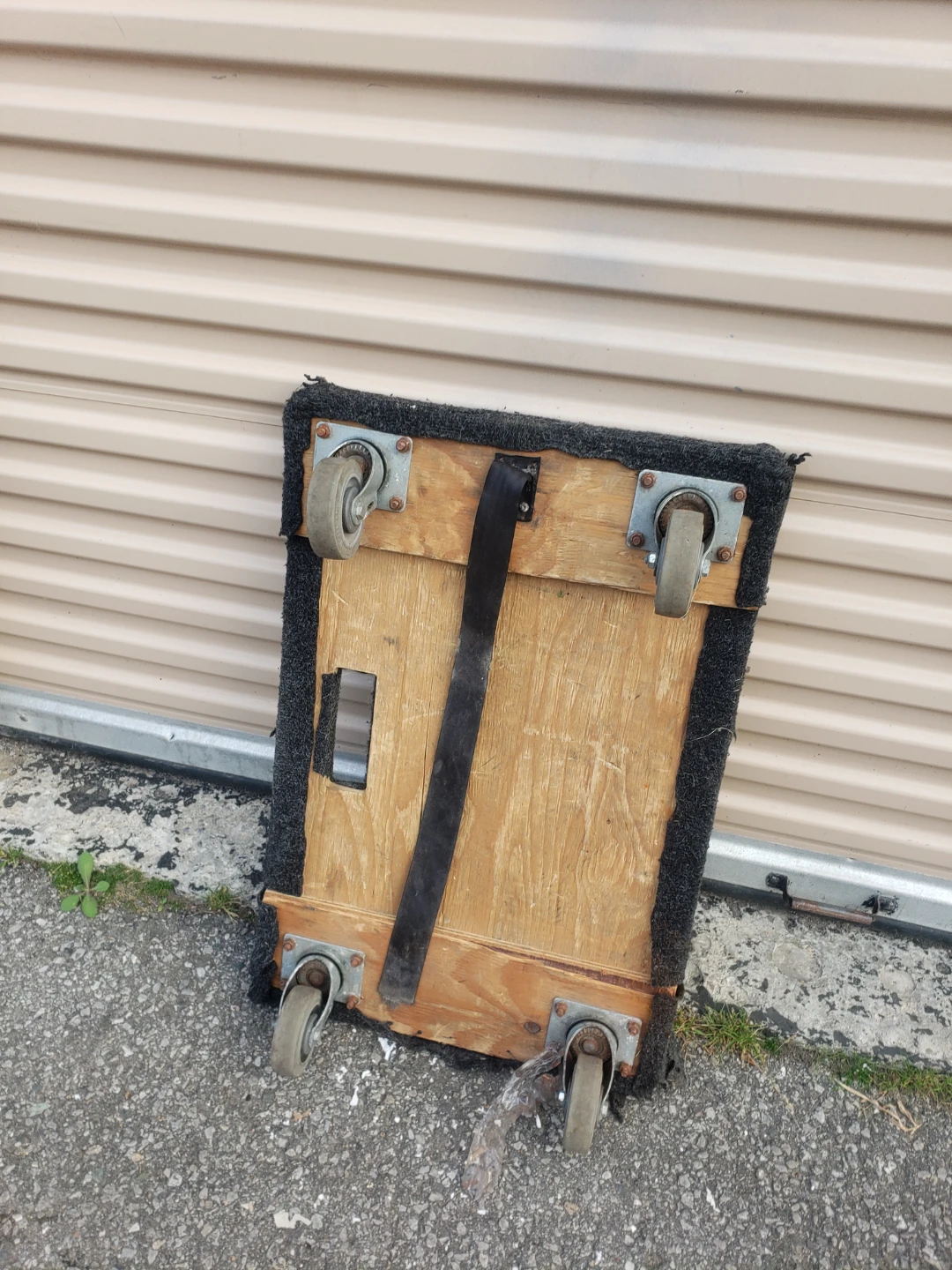 Carpeted Rolling Dolly with Strap