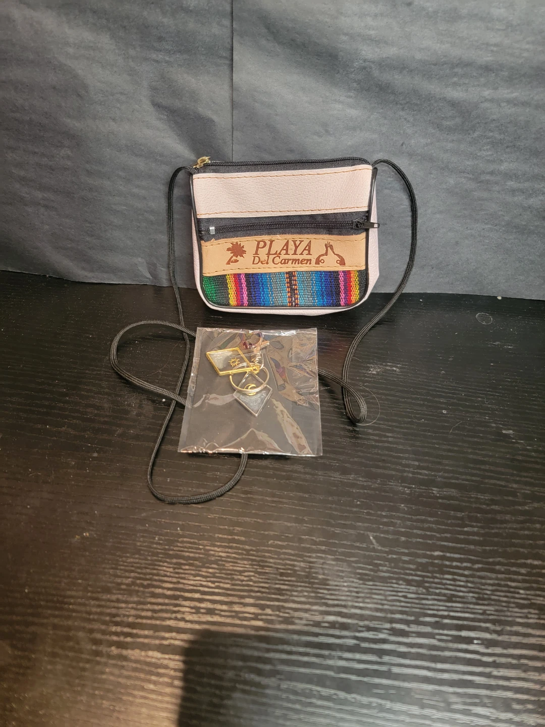 Playa Del Carmen crossbody bag with charm