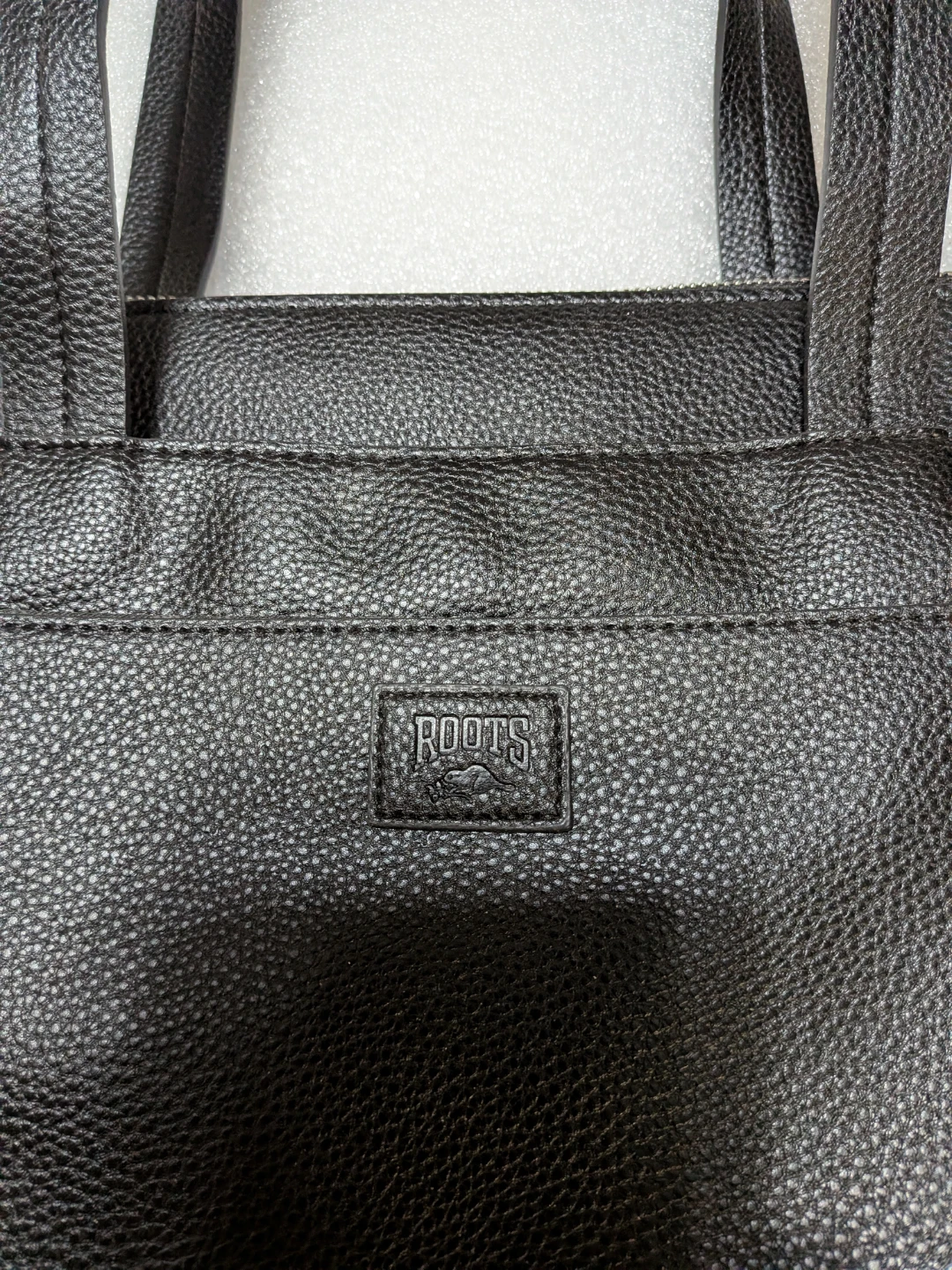 Black Roots Leather Tote Bag - photo 2