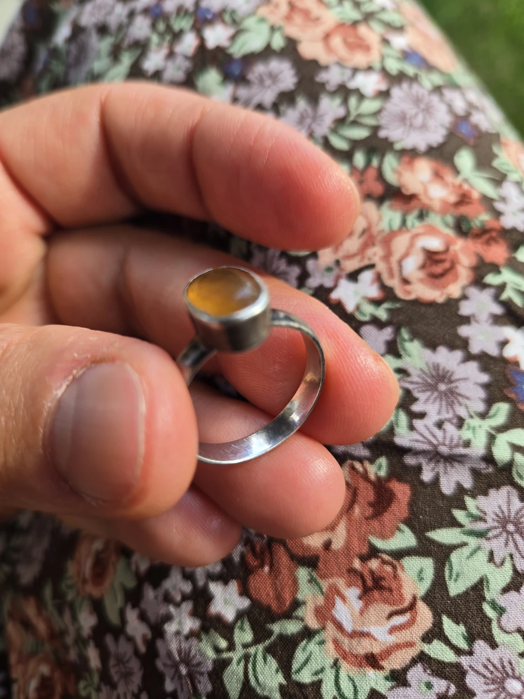 Natural citrine stone ring size  7 - photo 4