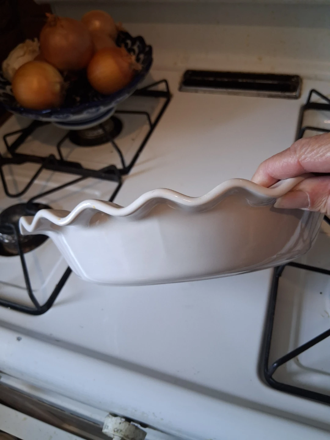 White Ceramic Pie Dish - photo 2