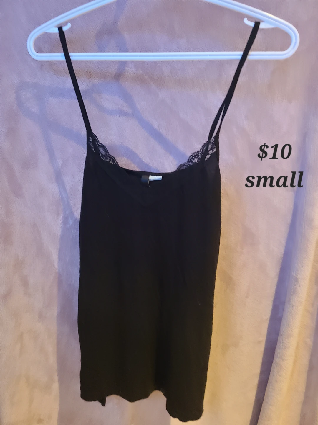 H&M Black Lace Trim Camisole