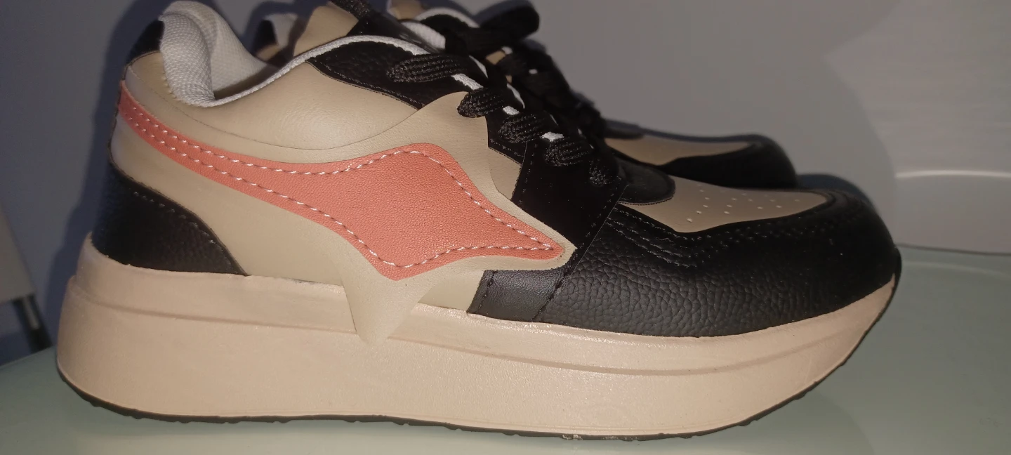 (BRAND NEW) Women Colourblocked Platform Sneakers Size 4 (24 cm) - photo 5