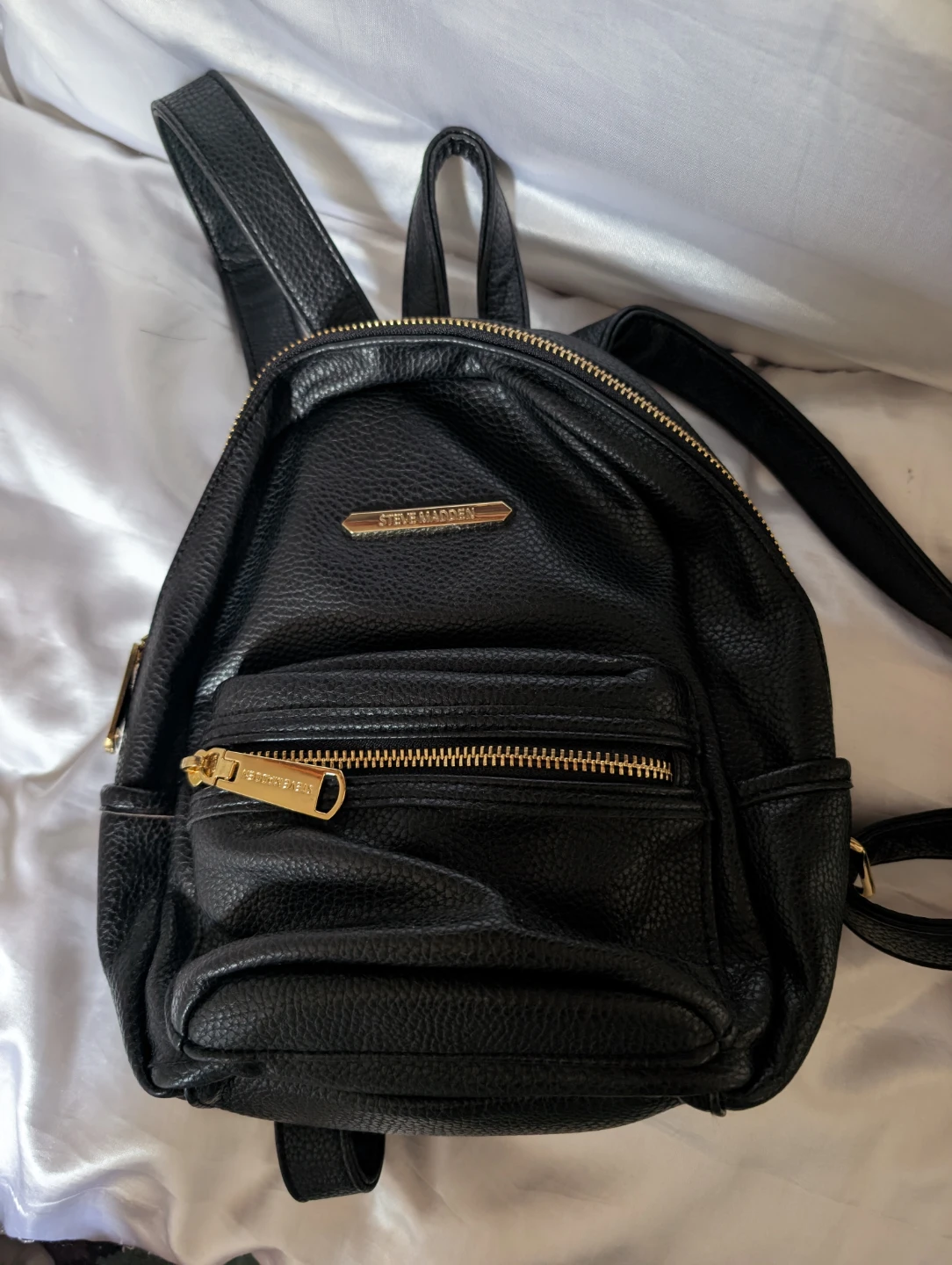 Steve Madden Black Mini Backpack