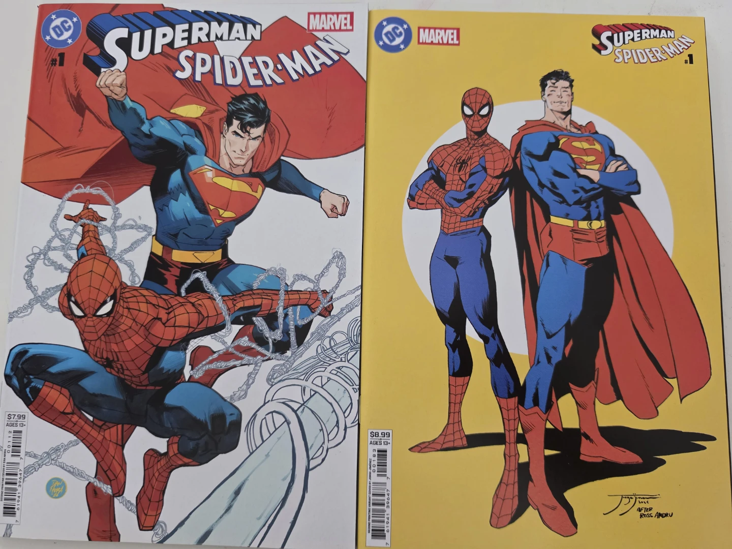 Superman/Spider-Man #1 Comic Books Set