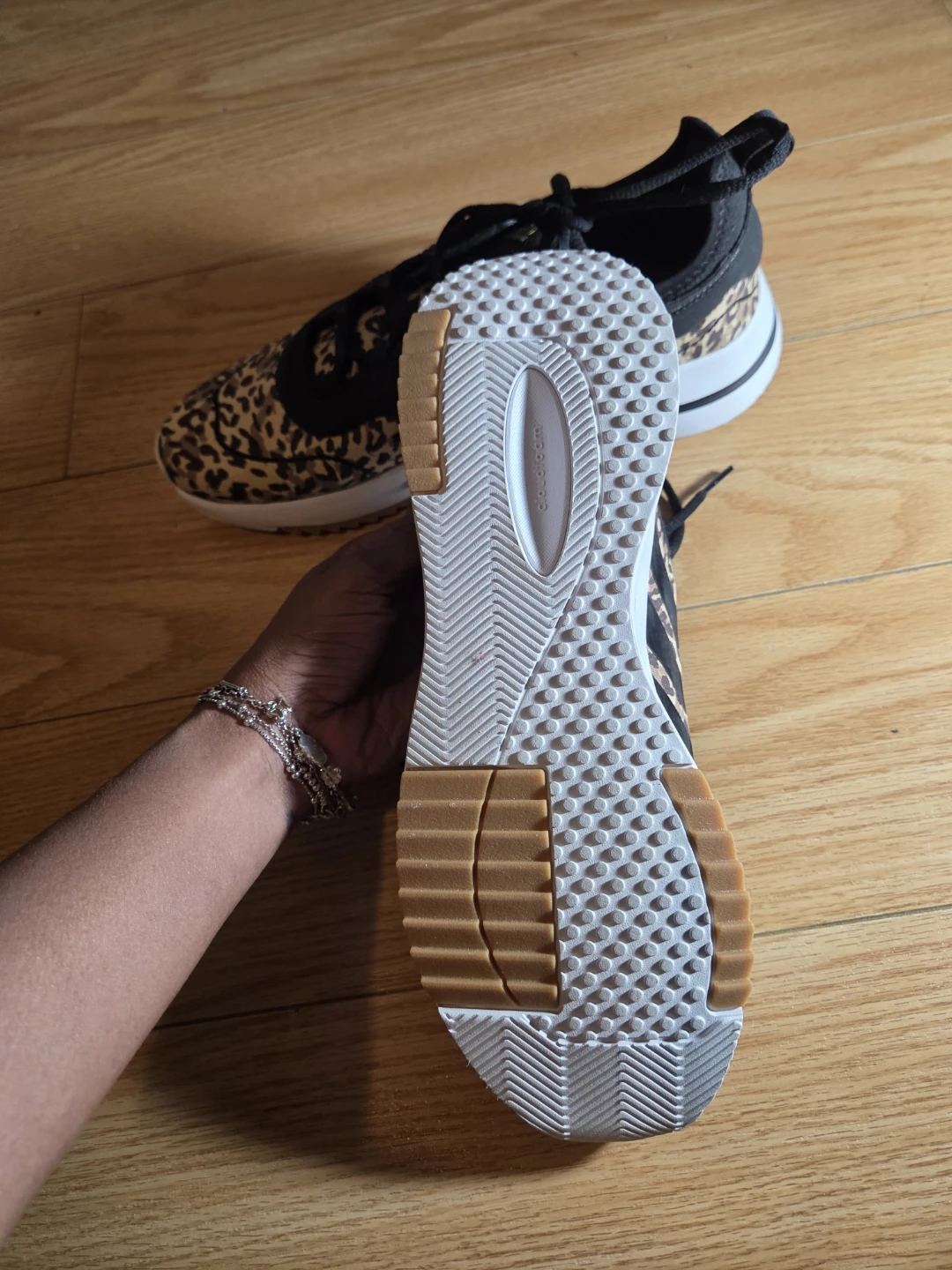 Brand New Adidas Cloudfoam Leopard Print Sneakers - photo 4