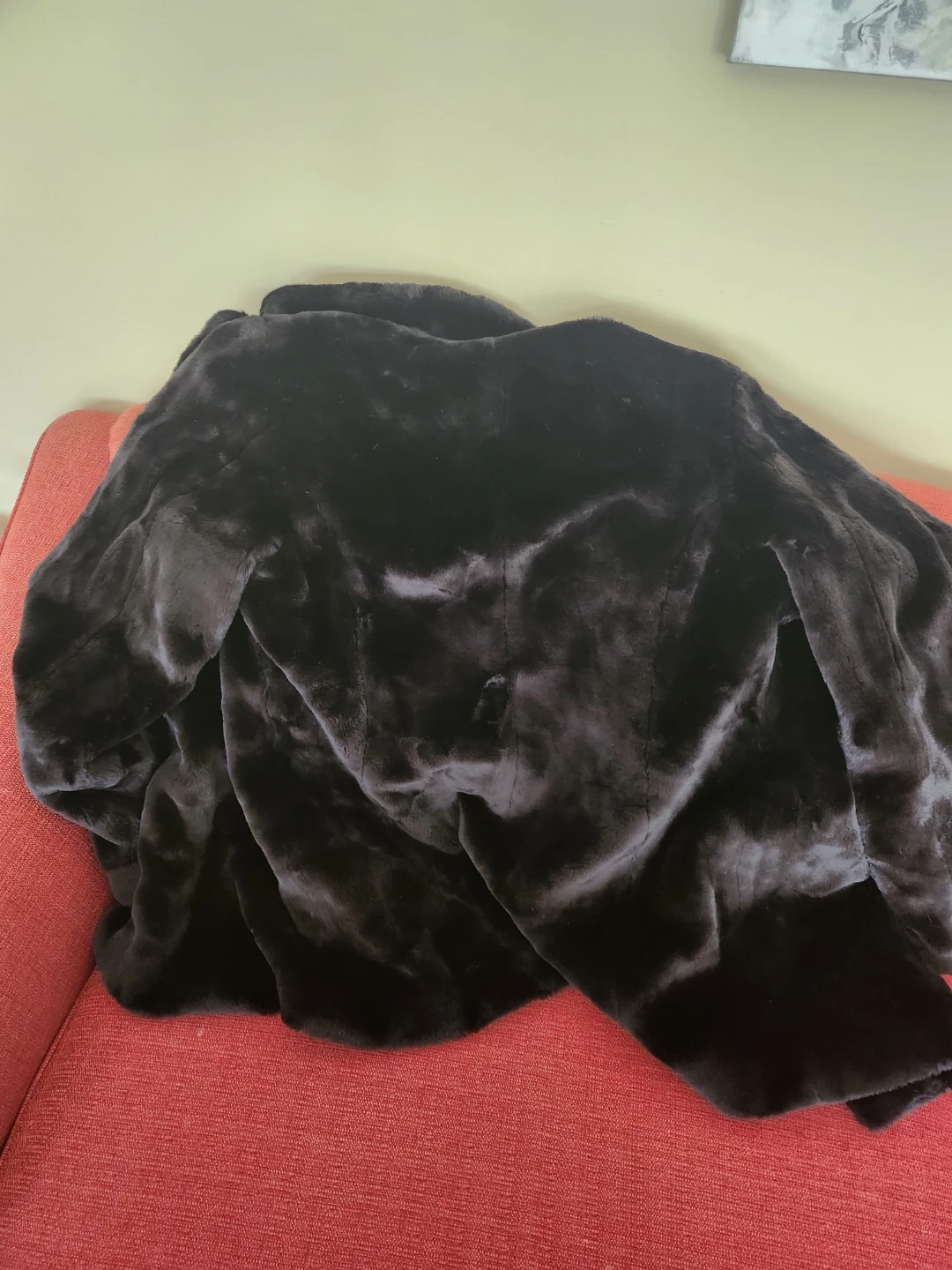 Pacific Rose Black Faux Fur Jacket - XL - photo 2