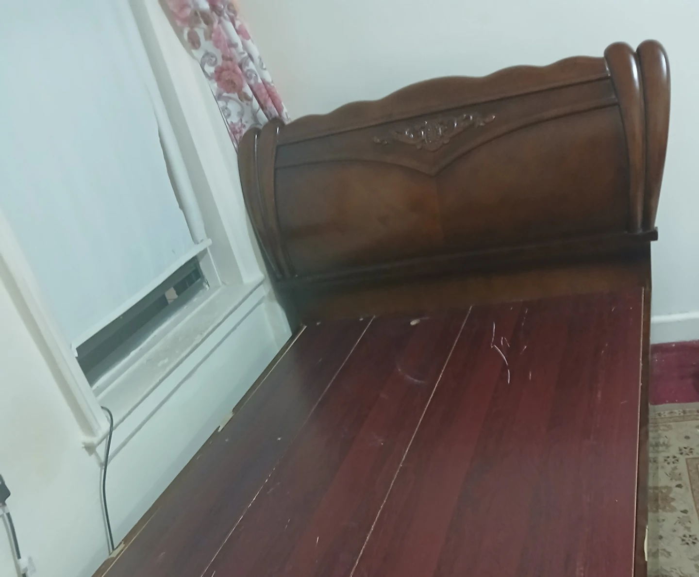Full size Wooden Bed Frame with Headboard🏈 - photo 4
