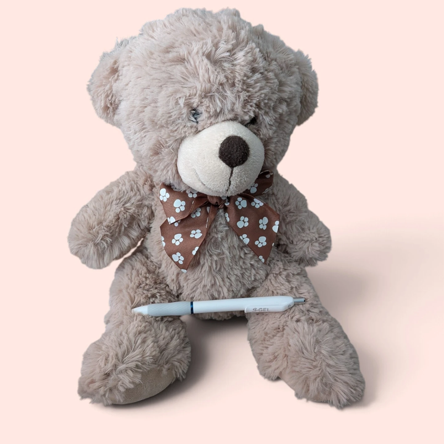 Plush Teddy Bear with Bow - photo 2