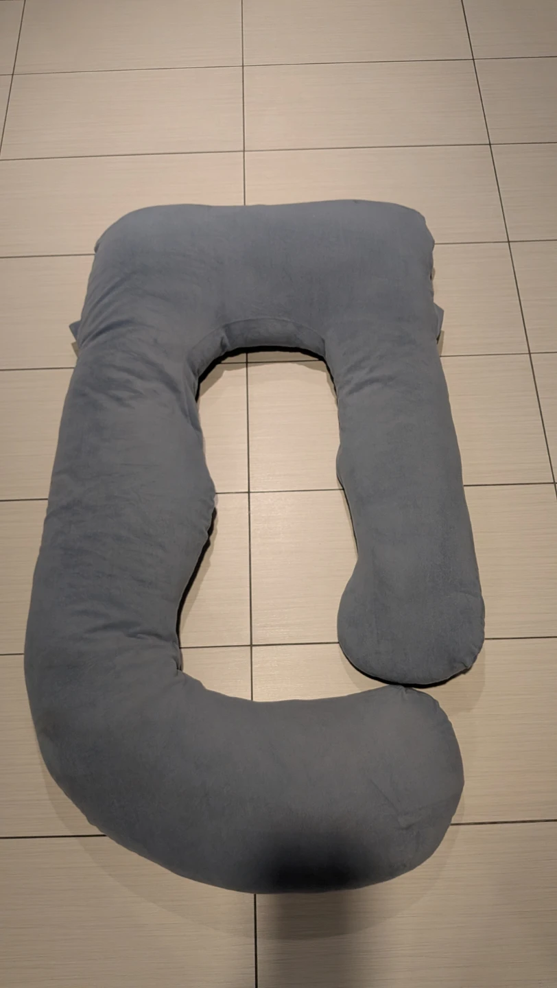U-Shaped Full Body Pillow - Grey - photo 2