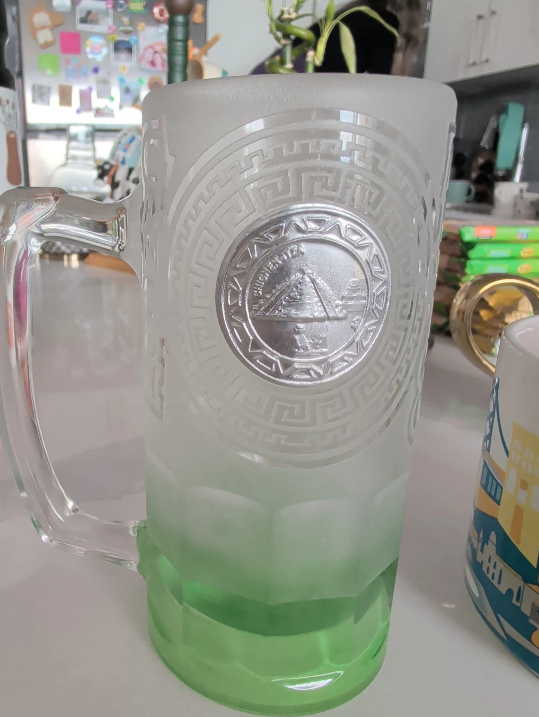 Cancun Chichen Itza Frosted Beer Mug - photo 3