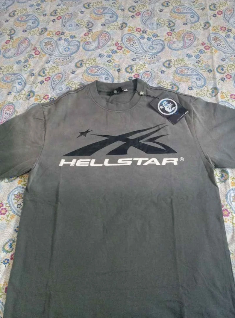 Hellstar Grey Graphic T-Shirt - photo 3