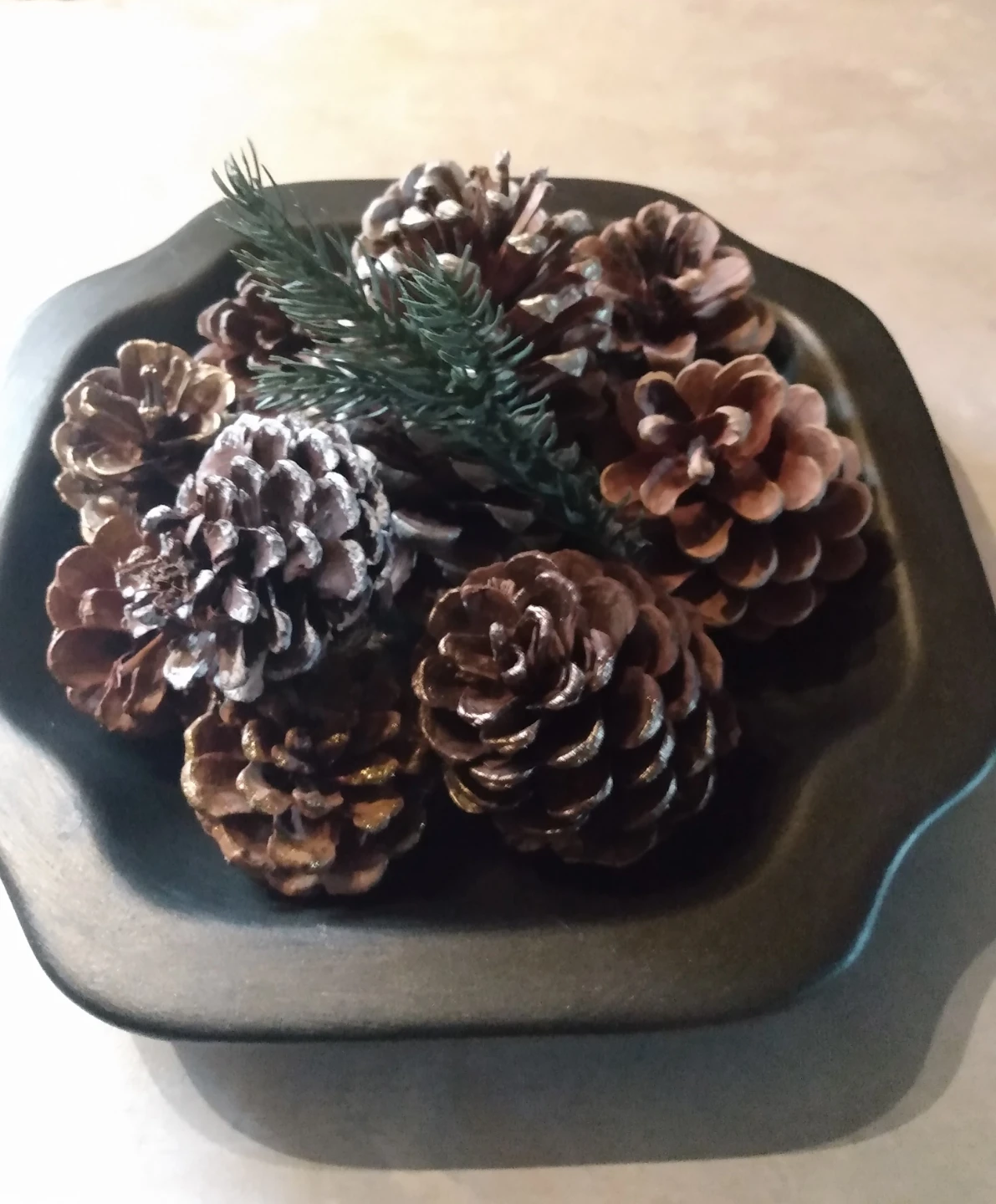 Black decorative tray - photo 3