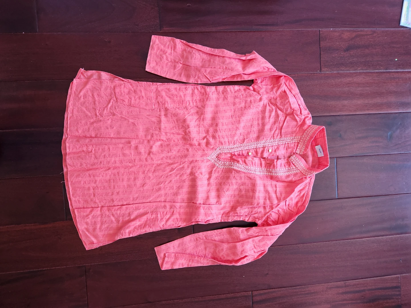 Kids traditional peach kurta set - photo 2